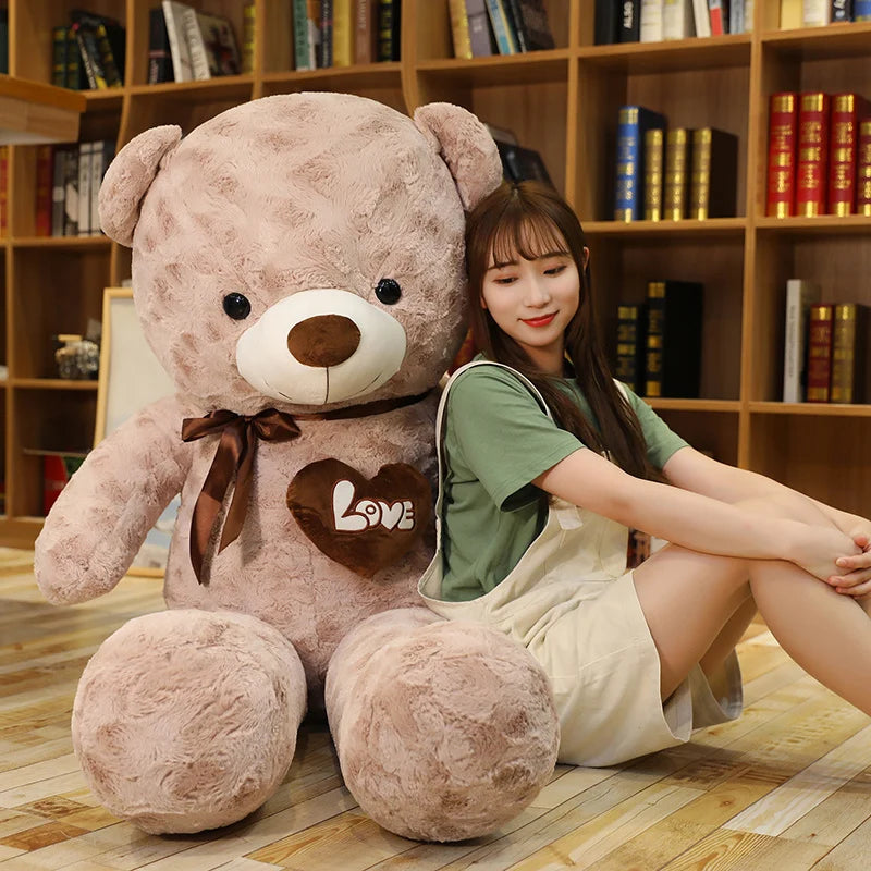Soft cotton stuffed bear for Valentine&