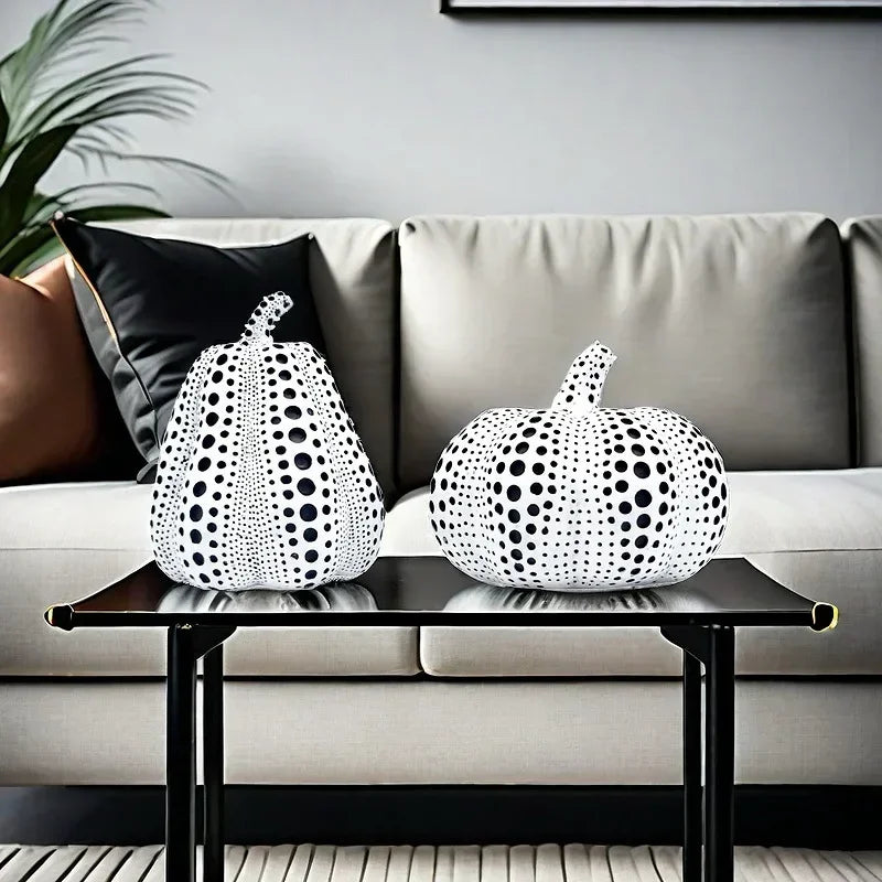 "Durable and artistic pumpkin statue for home and office settings"