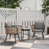 Outsunny 3-piece rattan bistro set for garden use