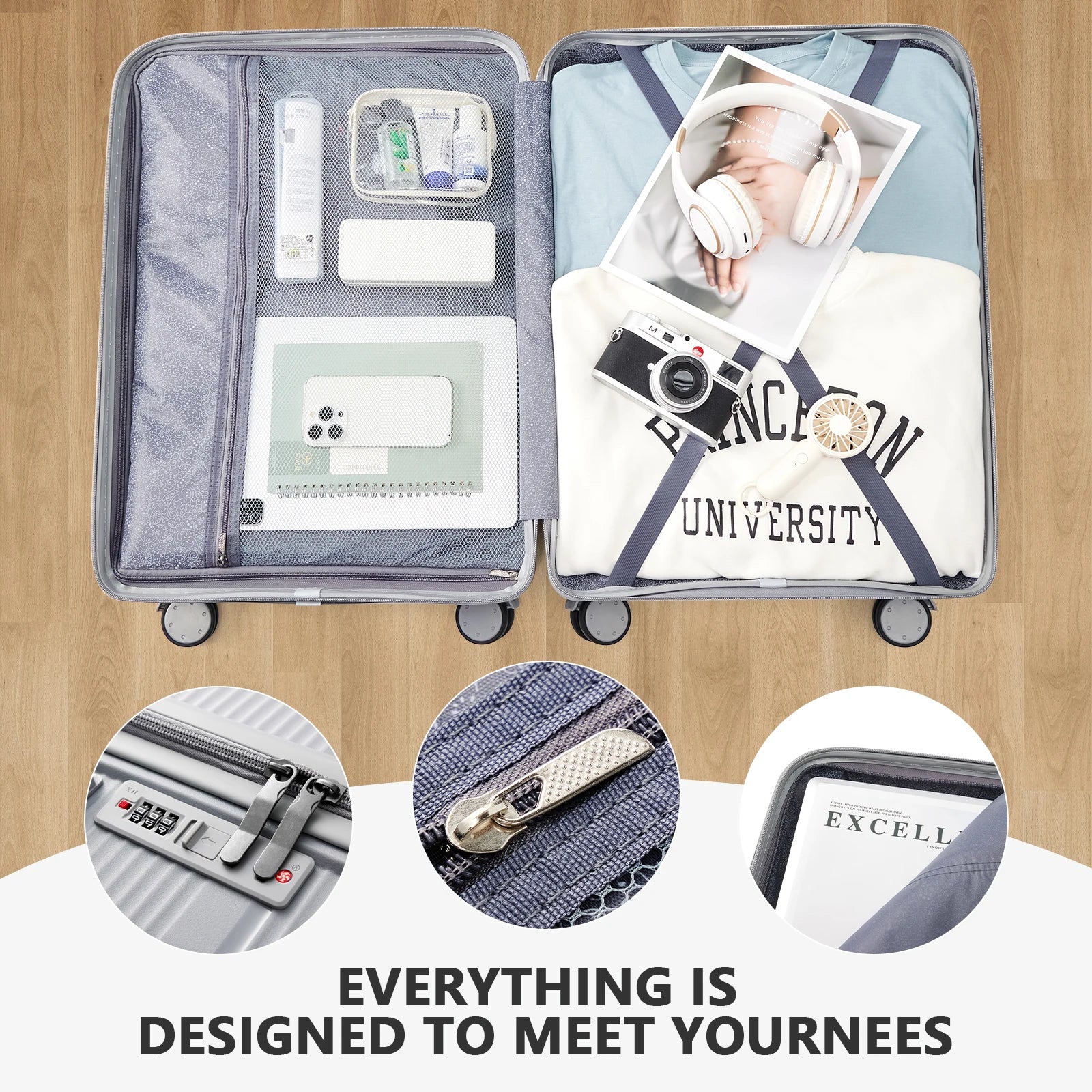 3PCS Luggage Travel Suitcase Sets - In home decor