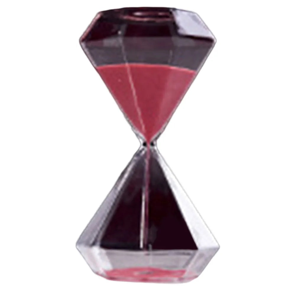Transparent Diamond Hourglass – 5/15/30 Minute Decorative Timer