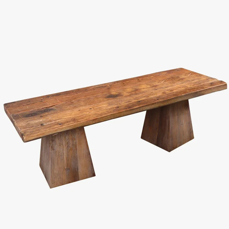 minimalist wooden bench for dining area