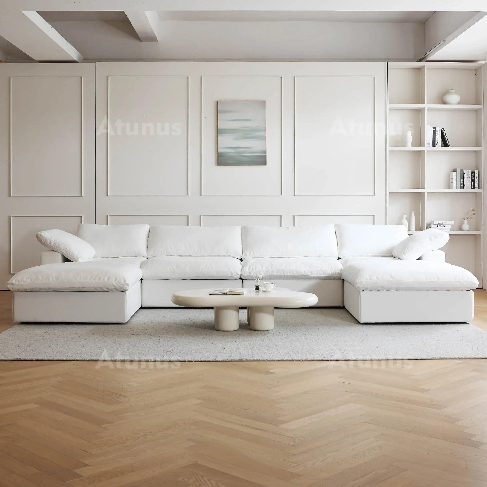Adjustable chaise lounge sectional sofa for living rooms