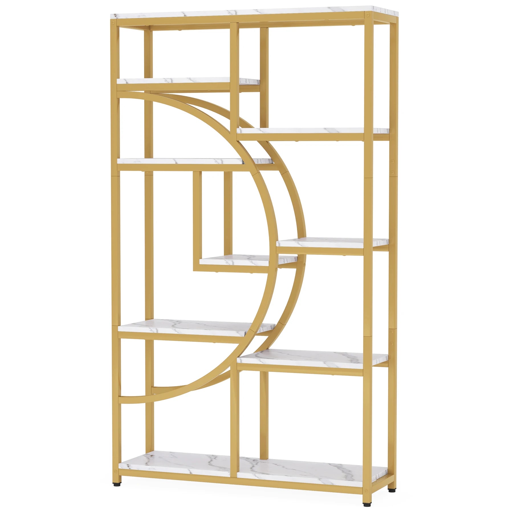 "Antique black metal frame bookcase with rustic wood shelves for home decor"