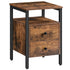 Multi-functional Nightstand with Drawers and Open Shelf – Ideal for Organizing Your Bedroom or Living Room