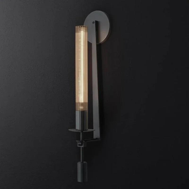 Luxury loft-inspired wall sconce with certified safety features