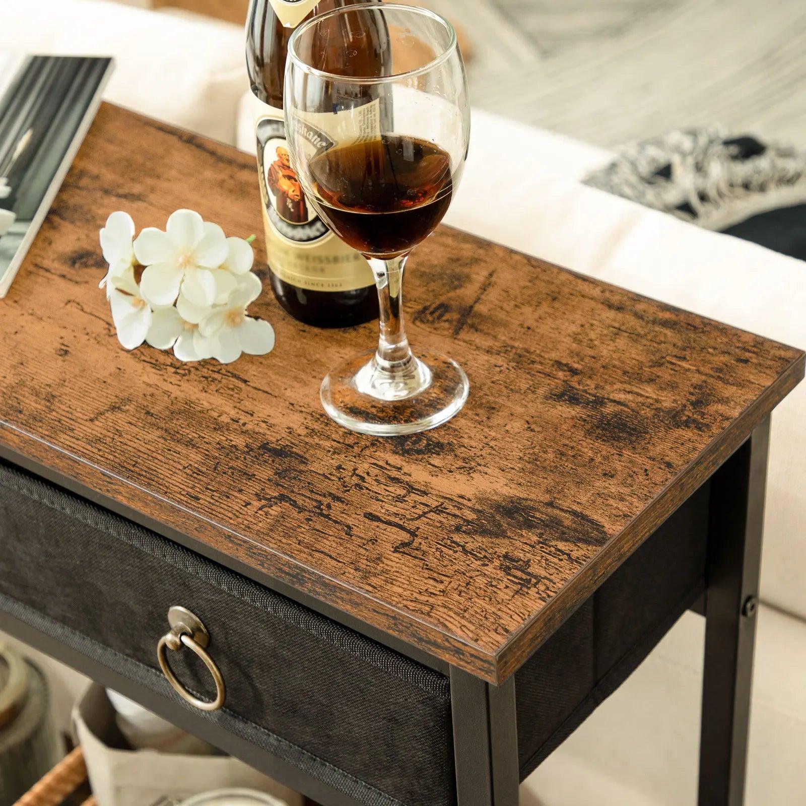 Retro Nostalgia Console Table with Lower Shelf – Compact design with an additional lower shelf for extra storage space.