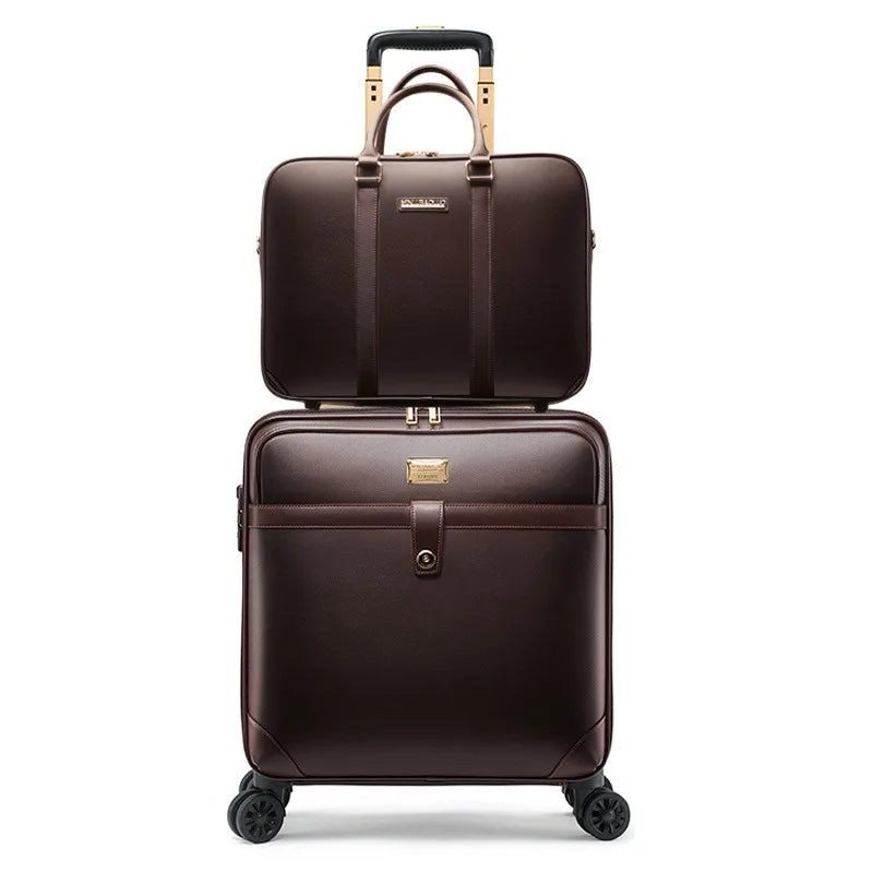 Spinner wheels providing 360° smooth mobility on international trips.