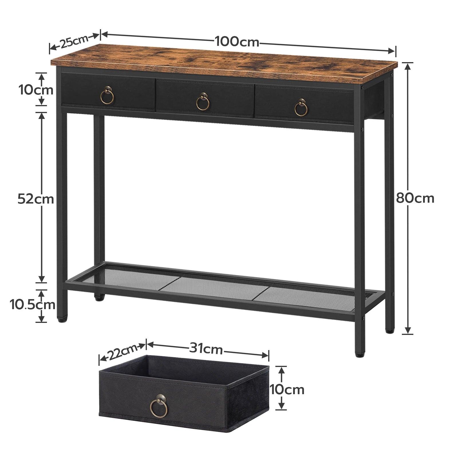 Assembly Instructions for HOOBRO Console Table – Kit includes all tools and instructions for easy assembly.