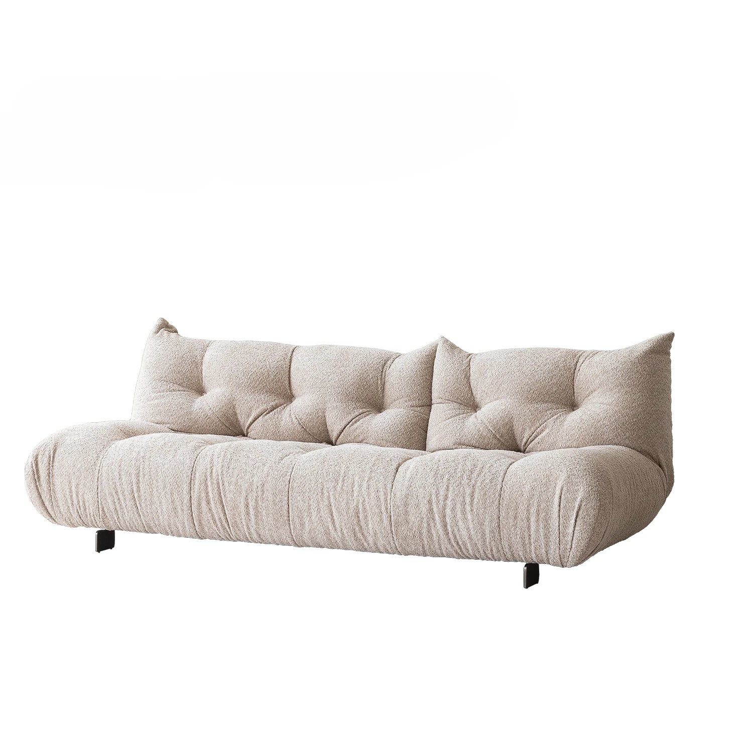 Beige sofa on a white background