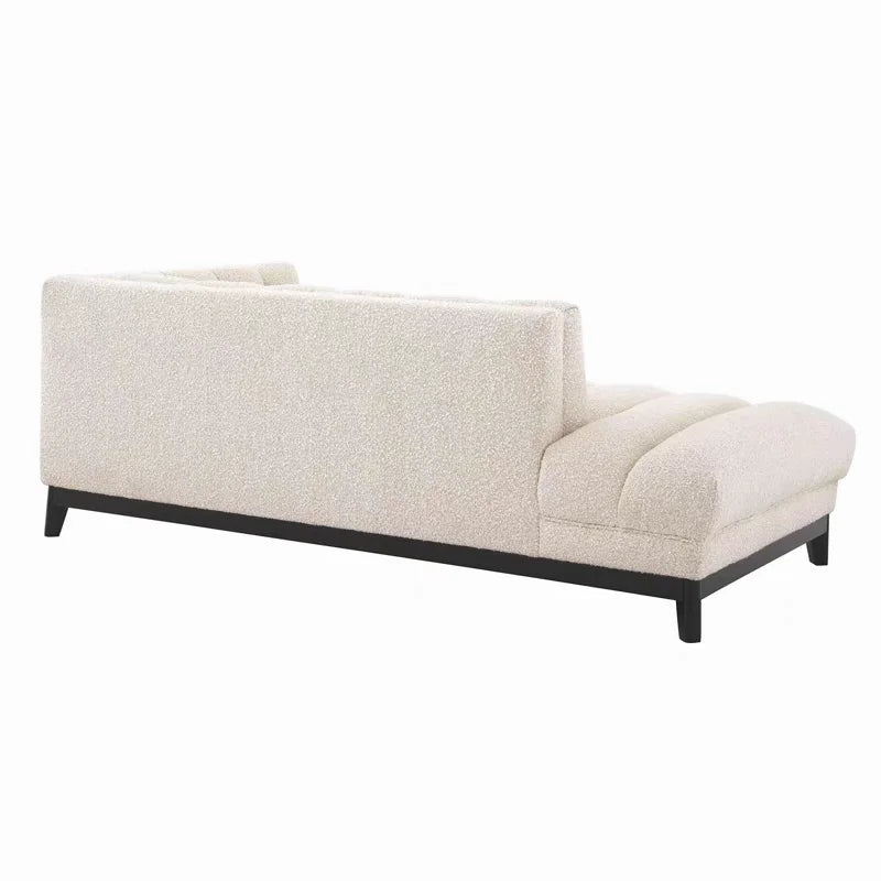 Beige sectional sofa on a white background