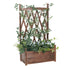 Raised planter box with large interior planting space