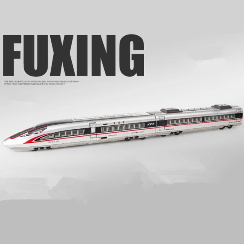 "Educational toy train model with sound and rail system"
