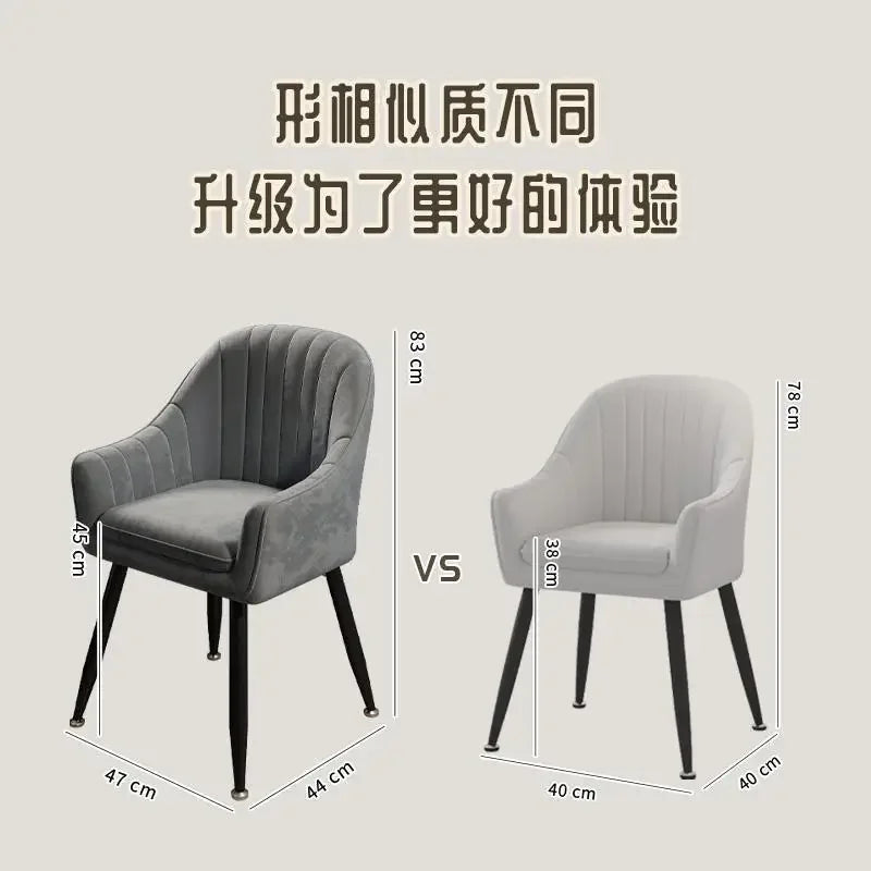 Worry-free dining: stylish soft chair protecting beautiful floors."