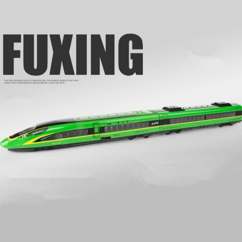 Diecast Alloy High-Speed Train Model with Sound & Rail – 1:87 Scale - In home decor