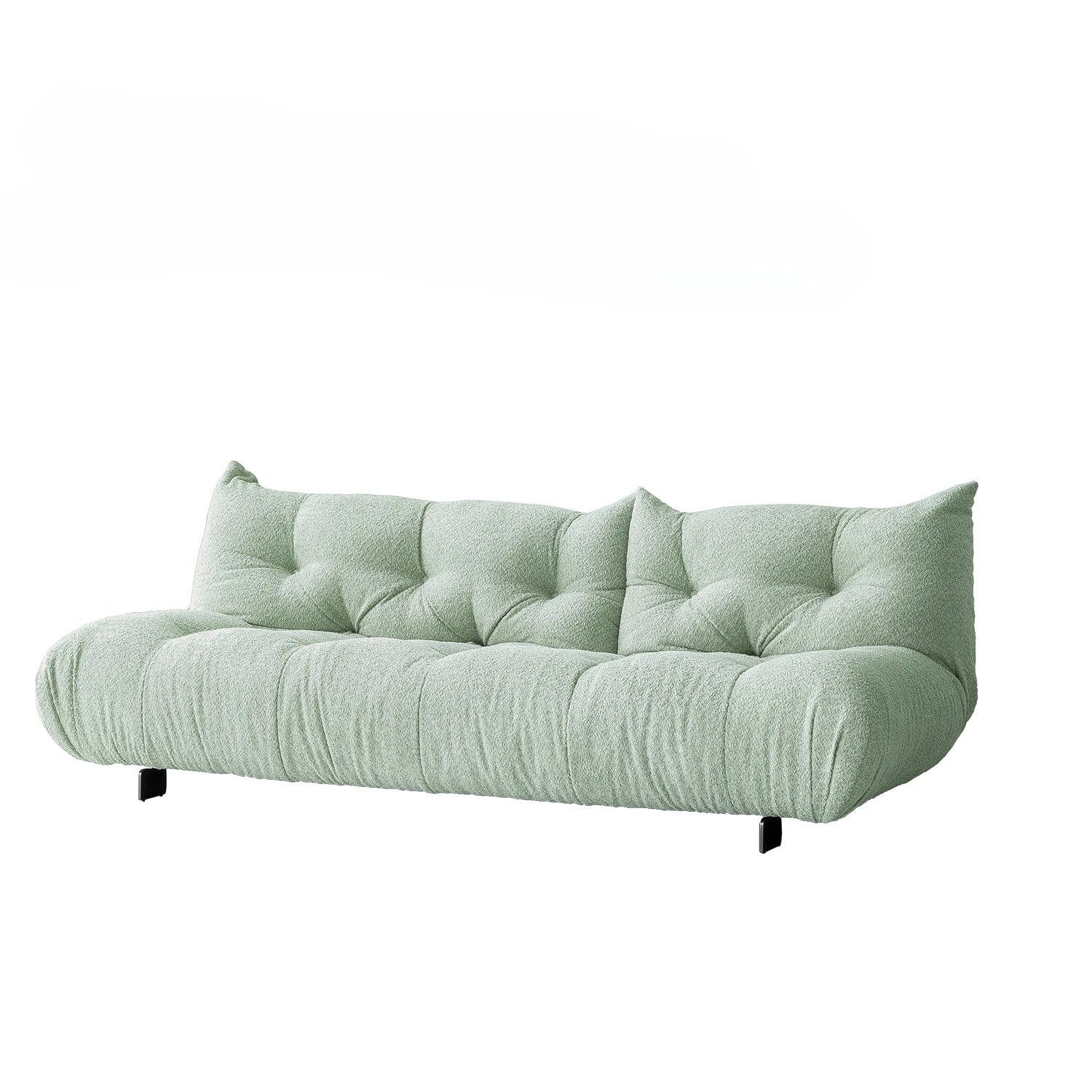 Light green sofa on a white background