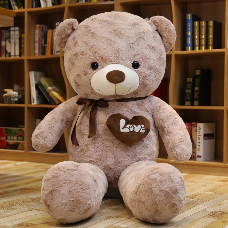 Large cotton teddy bear for bedroom decor