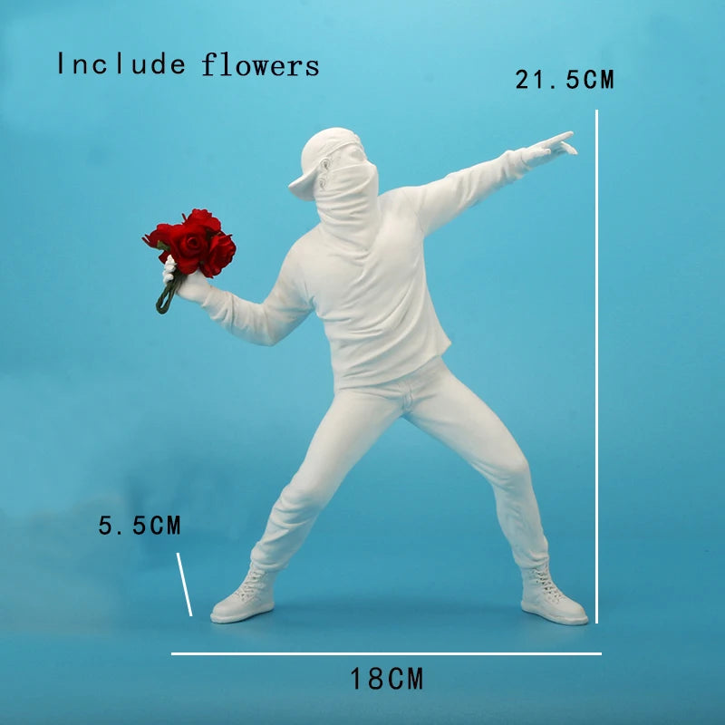 "High-quality Banksy-inspired figurine for art lovers"