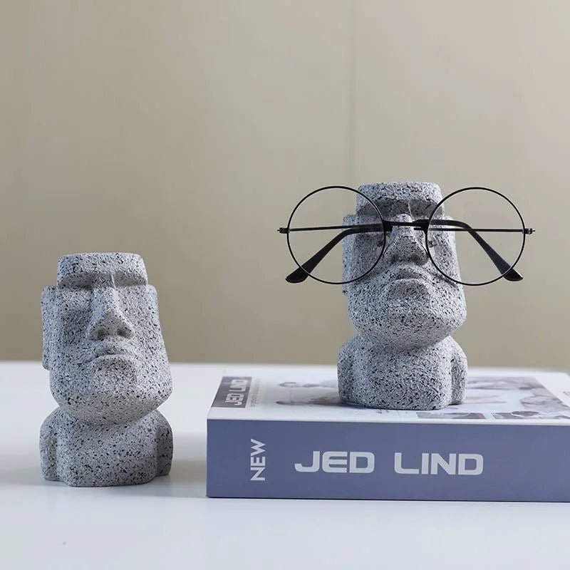 "Quirky resin glasses stand used as a room ornament"