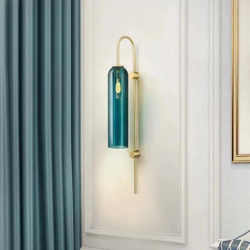 Stylish metal wall sconce for bedroom lighting