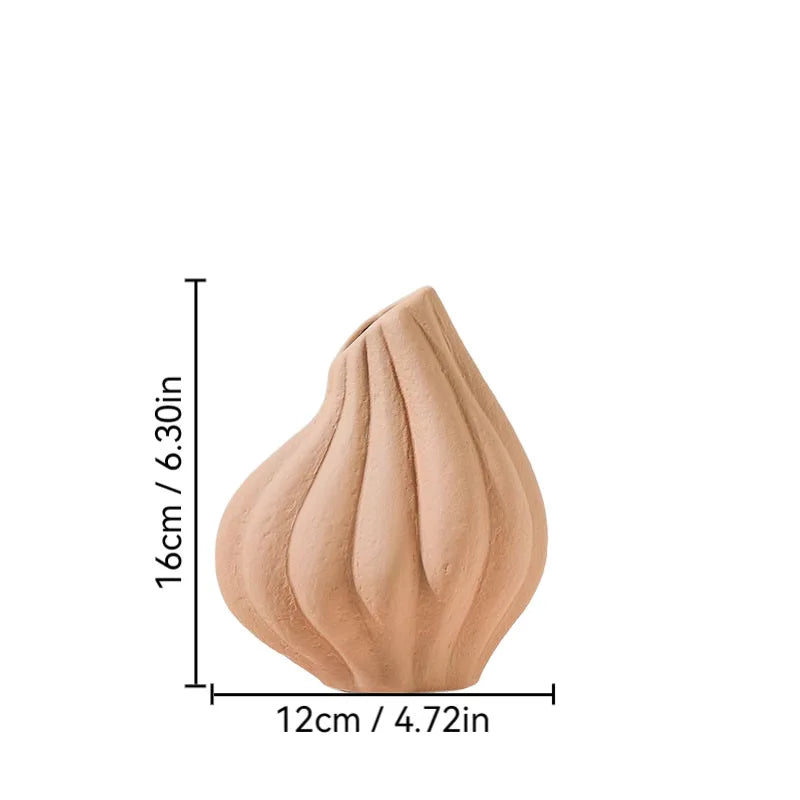 Art Ceramic Desktop Flower Vase – Elegant Home Décor Statement Piece