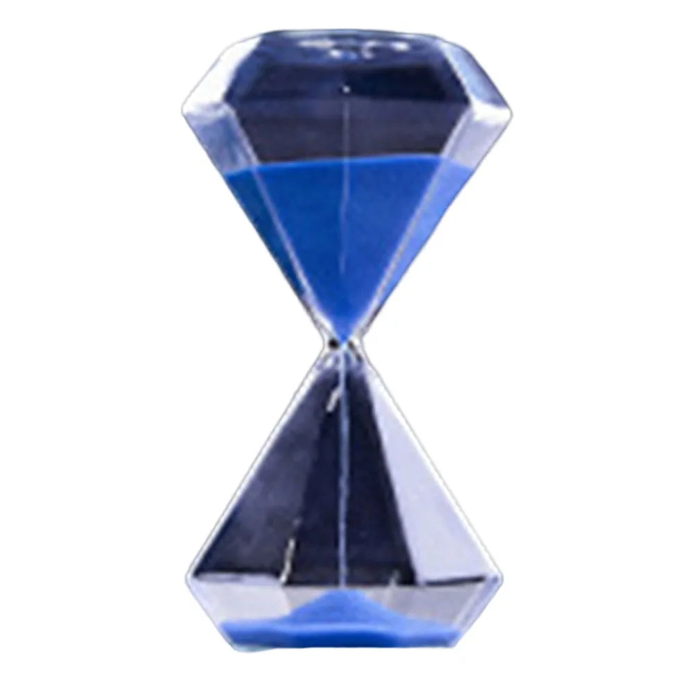 Transparent Diamond Hourglass – 5/15/30 Minute Decorative Timer