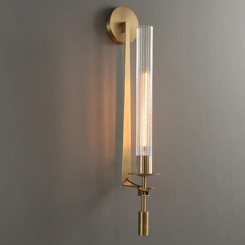 Vintage industrial wall lamp with downlight for home decor
