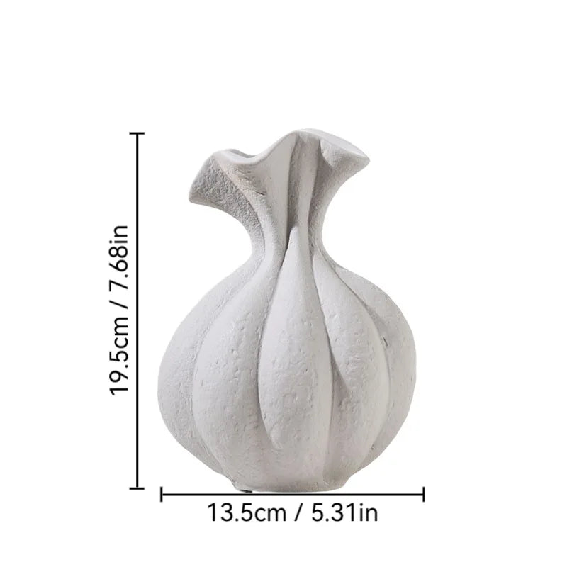 Art Ceramic Desktop Flower Vase – Elegant Home Décor Statement Piece