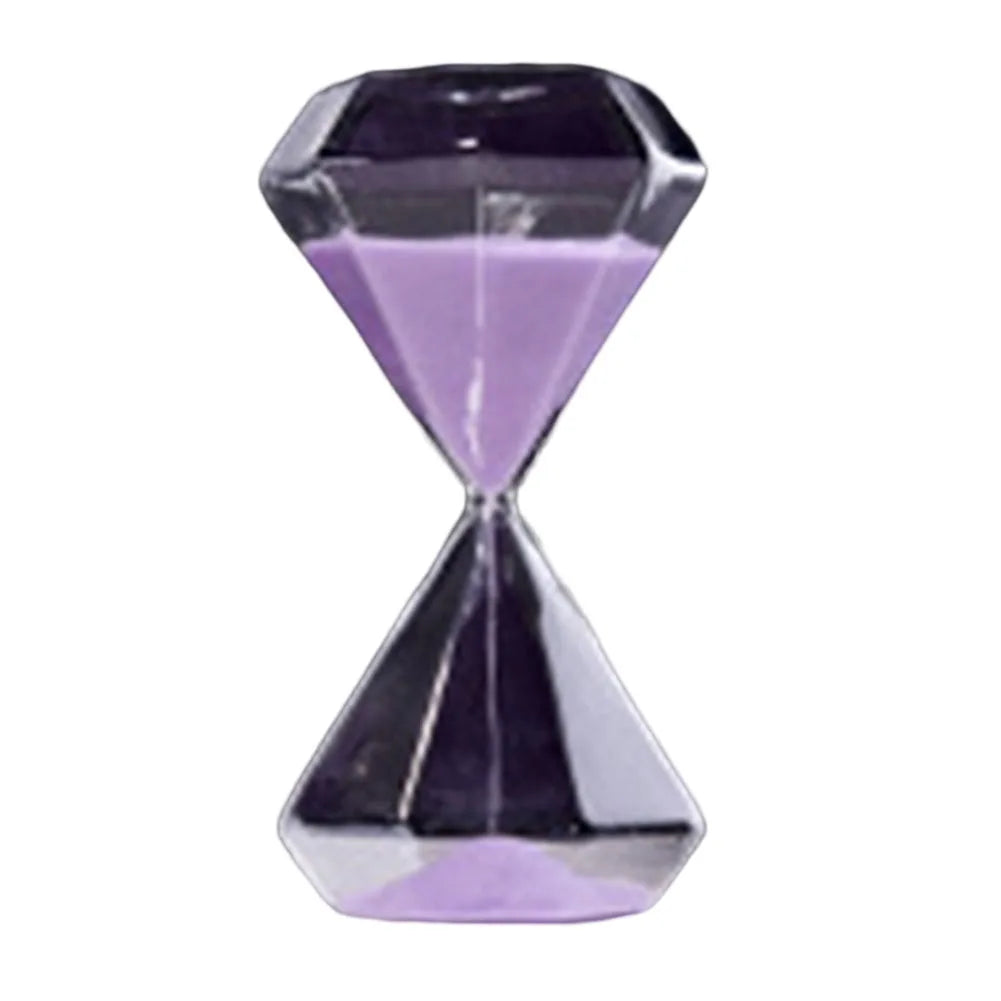 Transparent Diamond Hourglass – 5/15/30 Minute Decorative Timer