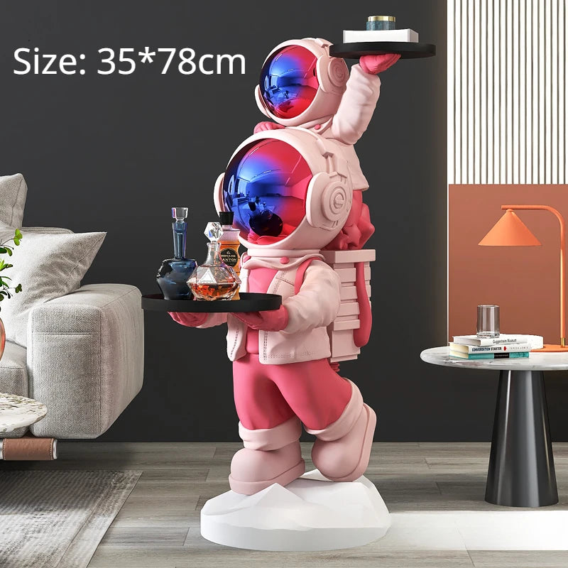 "Astronaut statue gift idea for family and space enthusiasts"