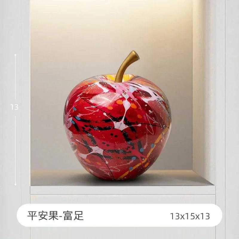 A close-up of the apple’s storage compartment, showing keys and small items inside.