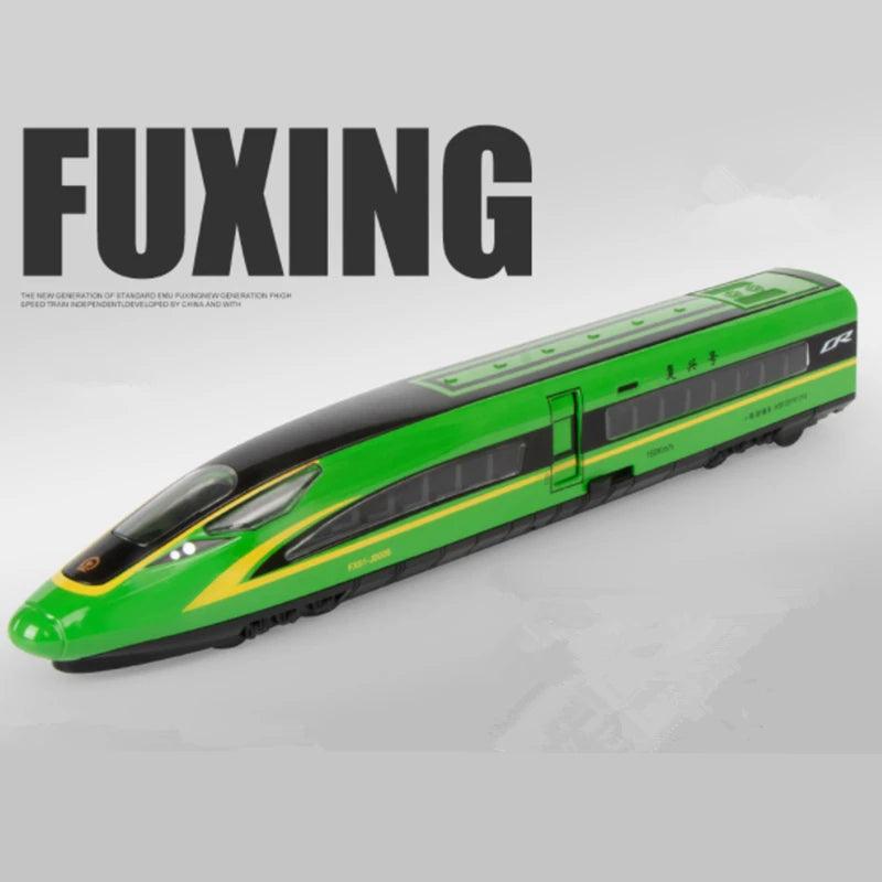 Diecast Alloy High-Speed Train Model with Sound & Rail – 1:87 Scale - In home decor