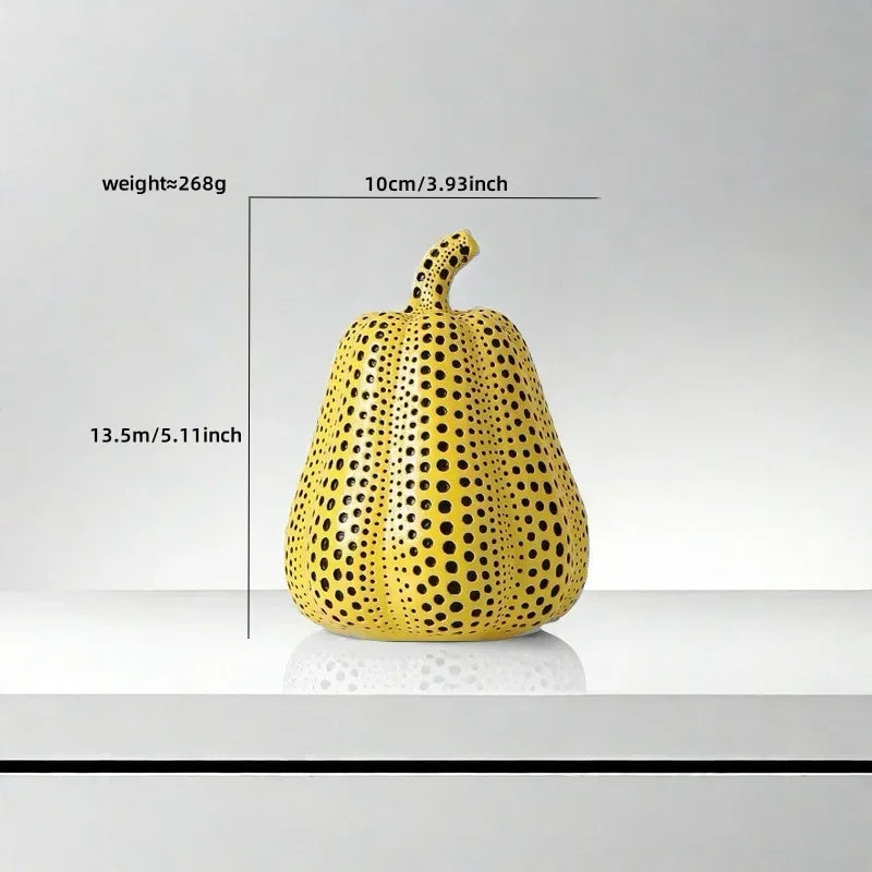 "Decorative pumpkin statue as a thoughtful housewarming gift