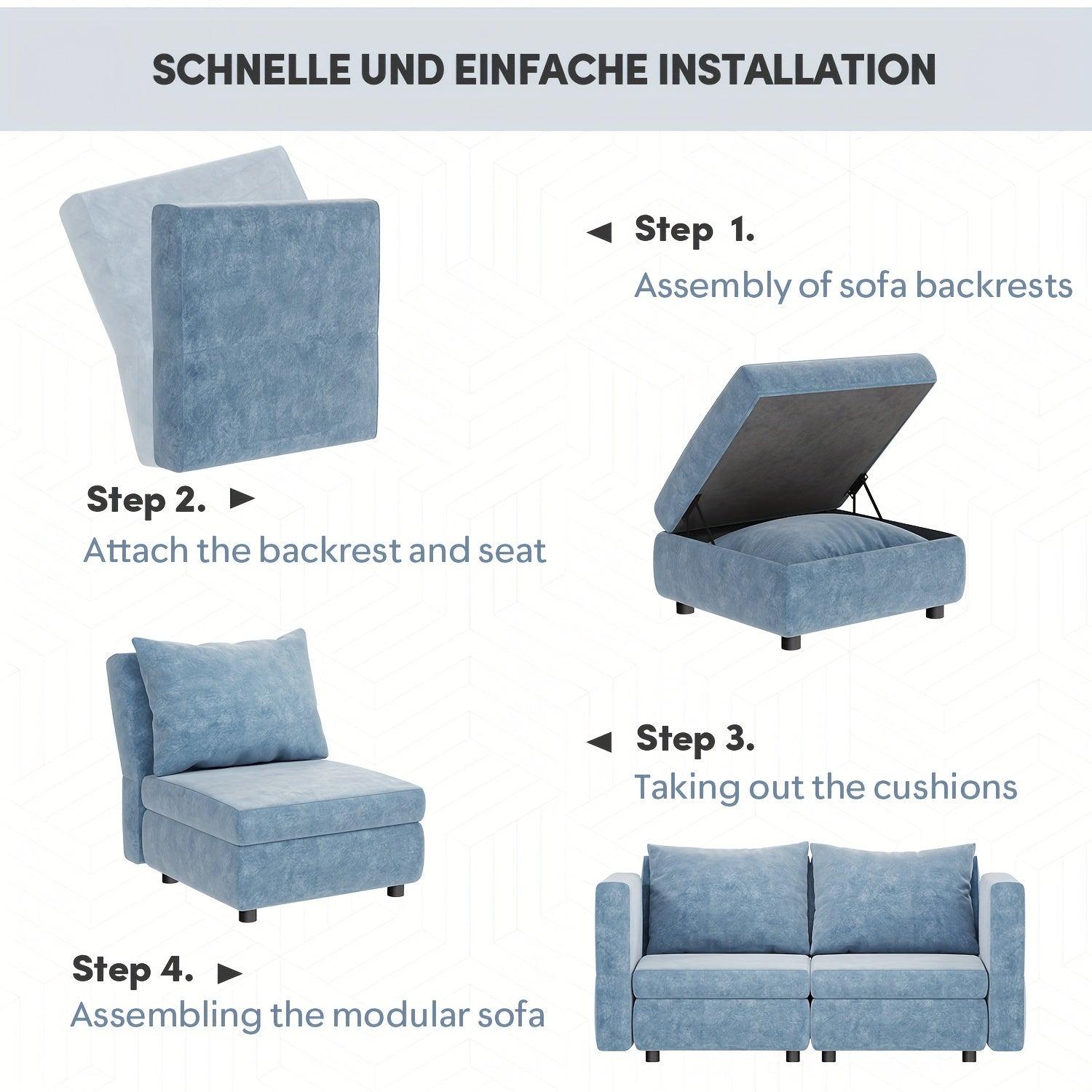 Elegant luxurious couch with 4-person seating solution for family gatherings.