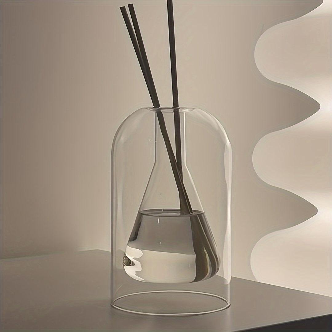 Nordic-inspired stylish glass vase for versatile use.