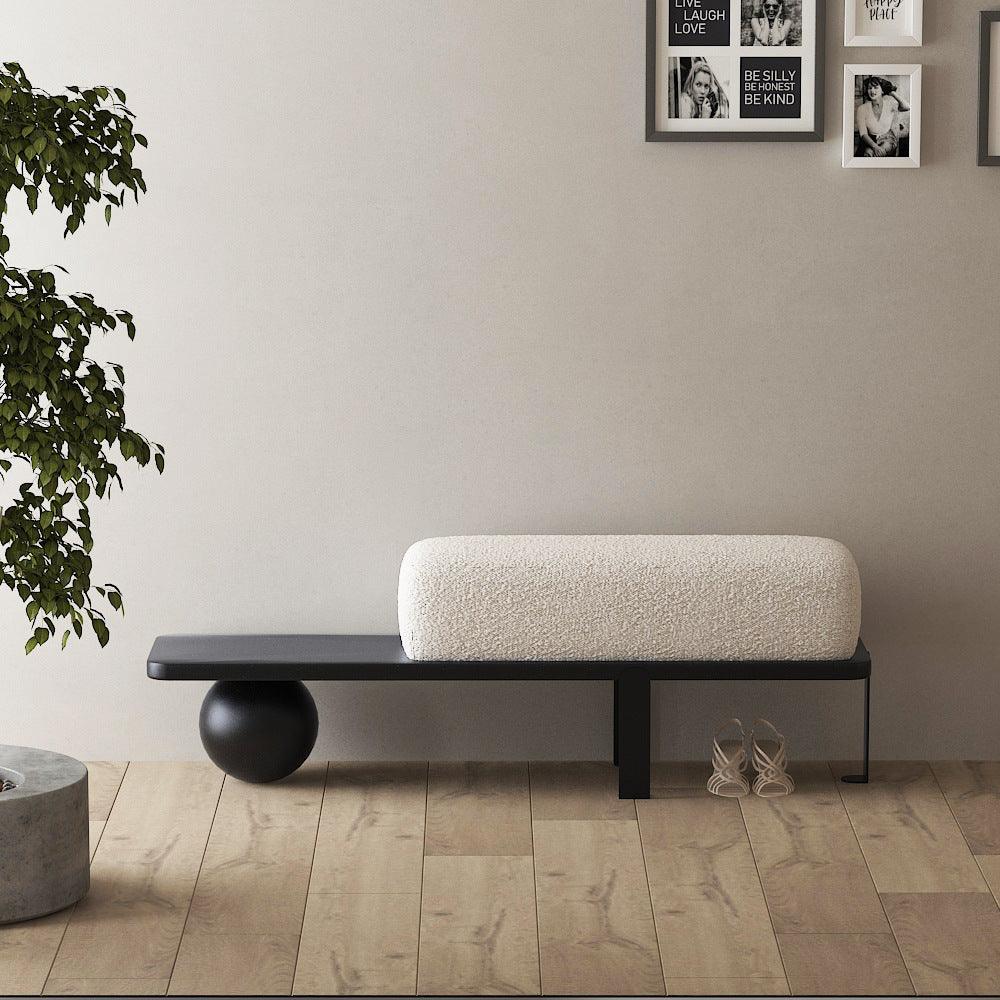 Luxury Lamb Sofa Stool - In home decor
