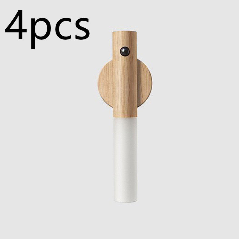 Wooden and white wall hook with &