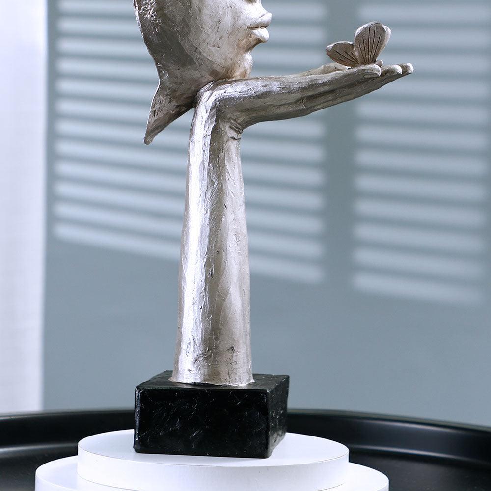 Introduce Whimsical Charm with Nordic Simple Face Mask Butterfly Sculpture - In home decor