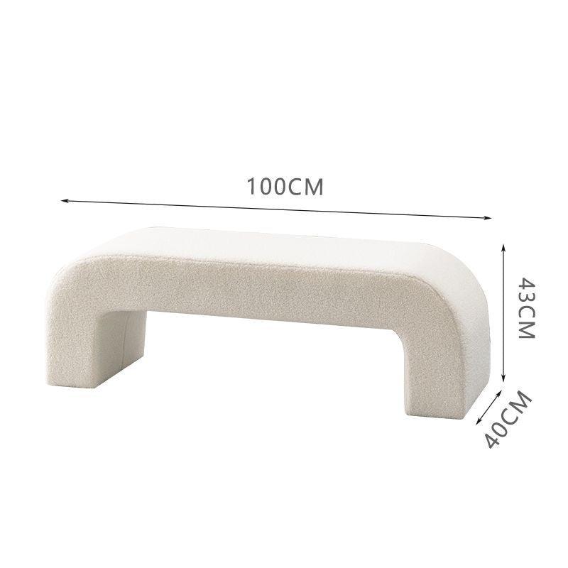 Indulge in Cozy Luxury: Lamb Velvet Living Room Sofa Bench - Elevate Your Space with Plush Comfort and Modern Elegance! - In home decor