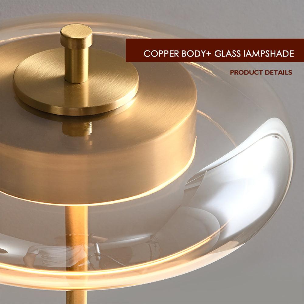 Brass Walnut Wood Table Lamp: A Fusion of Elegance and Natural Beauty - In home decor