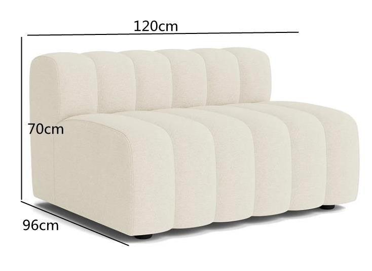 Lamb Velvet Curved Sofa - My Store