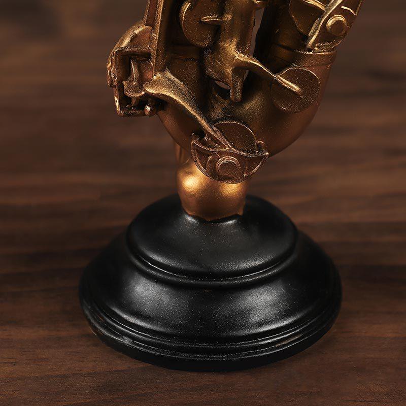 Retro violin resin statue classical music décor
