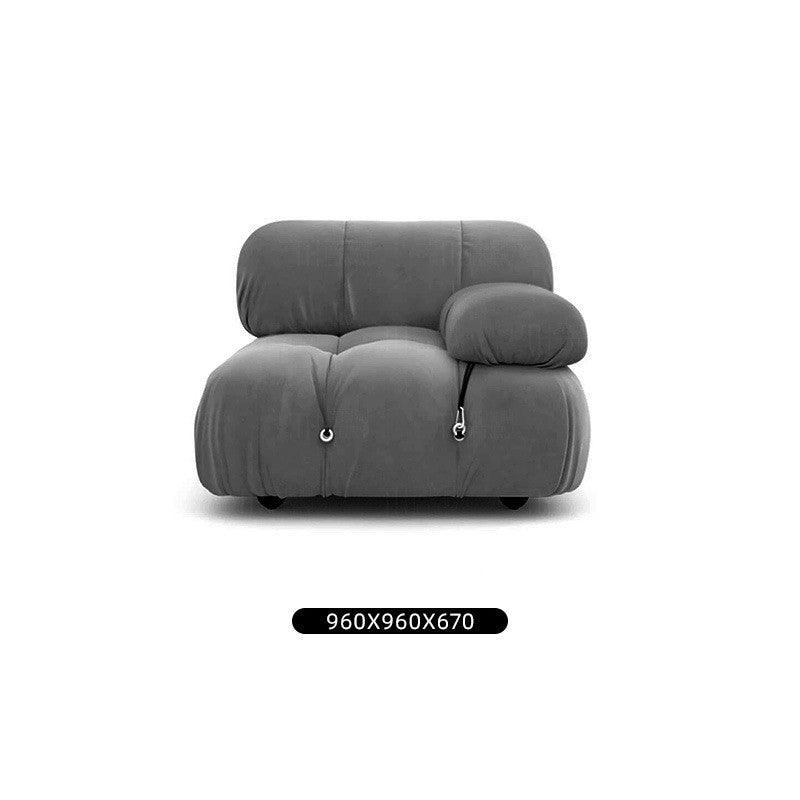 Create a Timeless and Inviting Atmosphere with Classic Module Square Lamb Velvet Sofa - In home decor