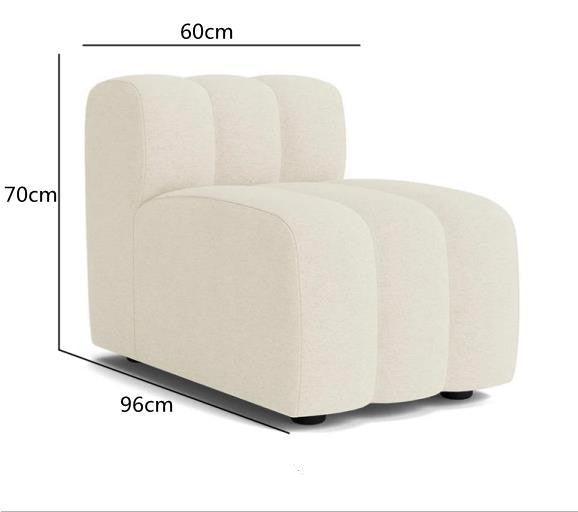 Lamb Velvet Curved Sofa - My Store