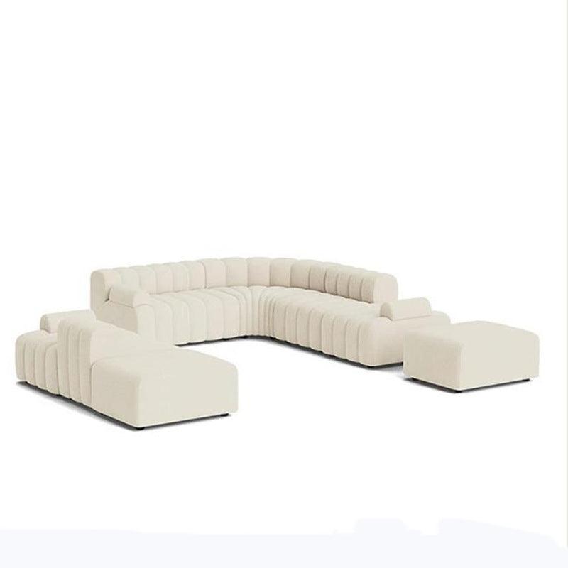 Lamb Velvet Curved Sofa - My Store