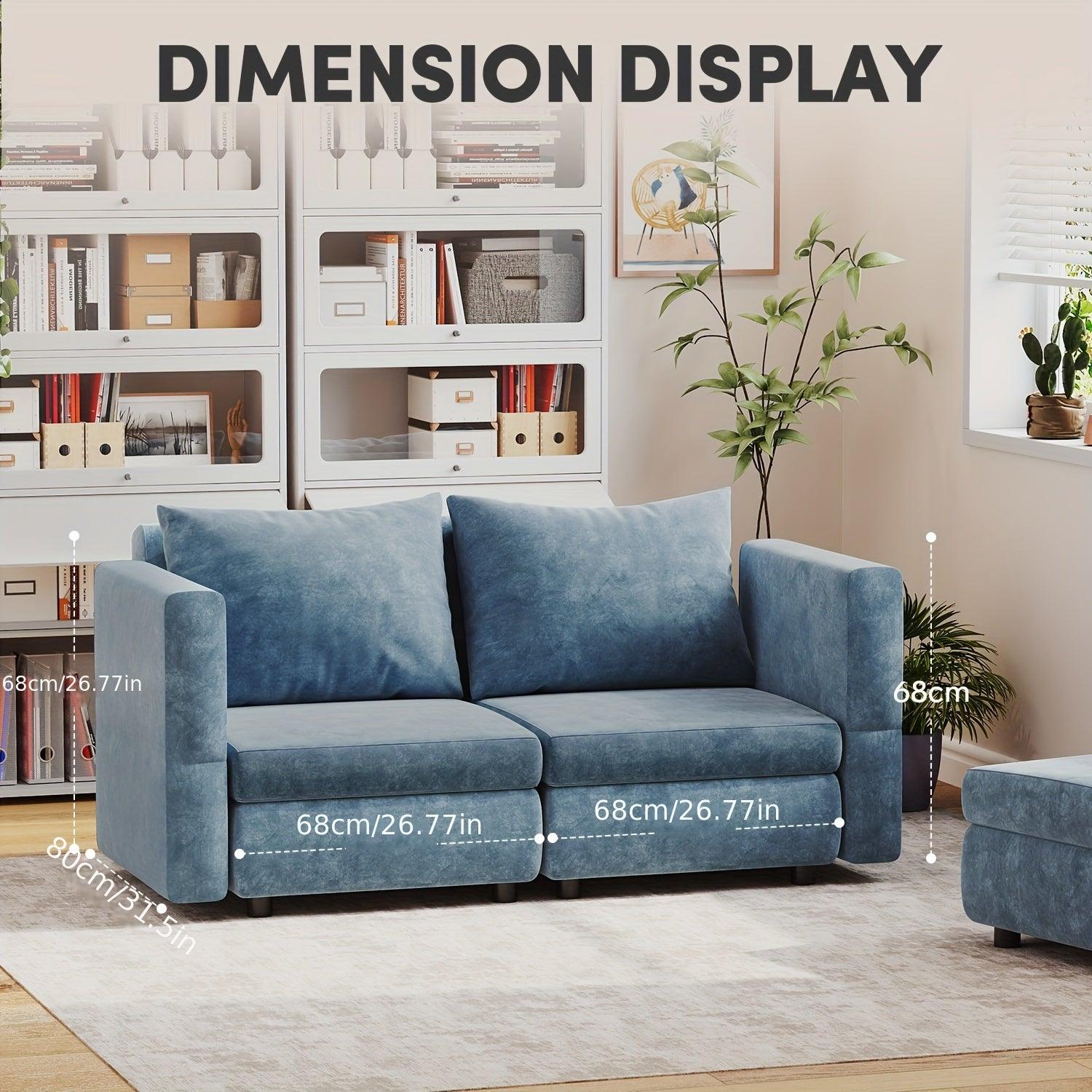 Spacious and comfortable luxurious couch with versatile 4-person seating solution.