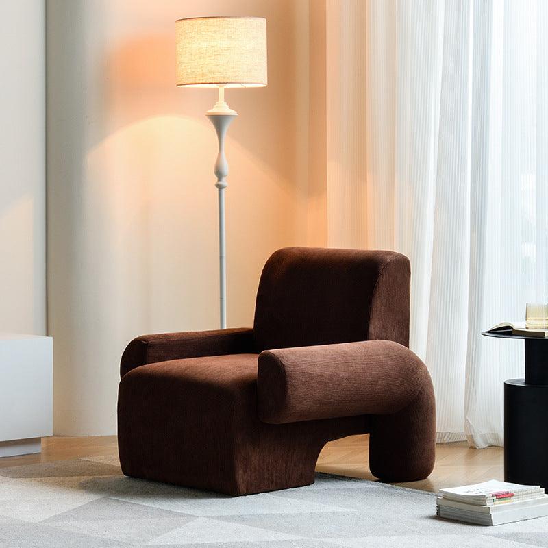 Add a Touch of Elegance: Lamb Wool Sofa Chair for Your Living Room Sanctuary - In home decor