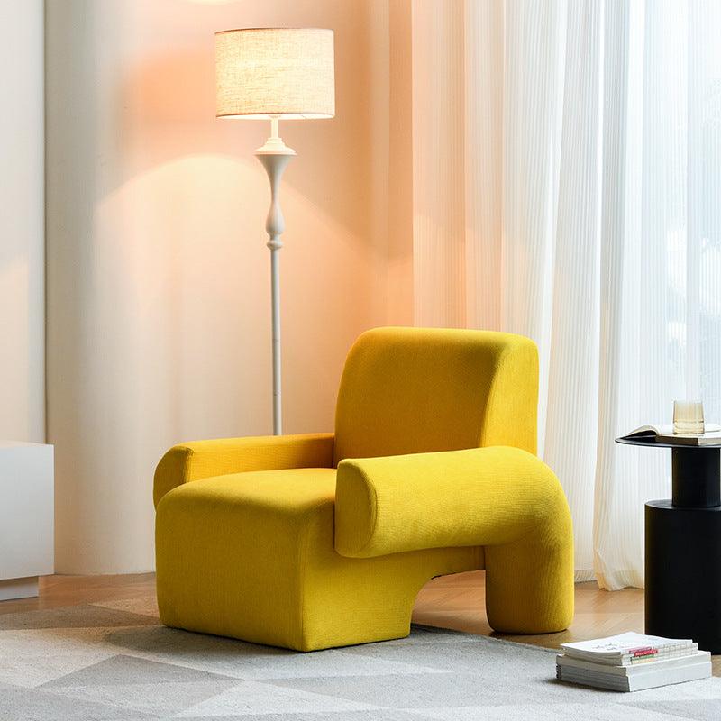 Add a Touch of Elegance: Lamb Wool Sofa Chair for Your Living Room Sanctuary - In home decor