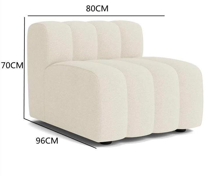 Lamb Velvet Curved Sofa - My Store