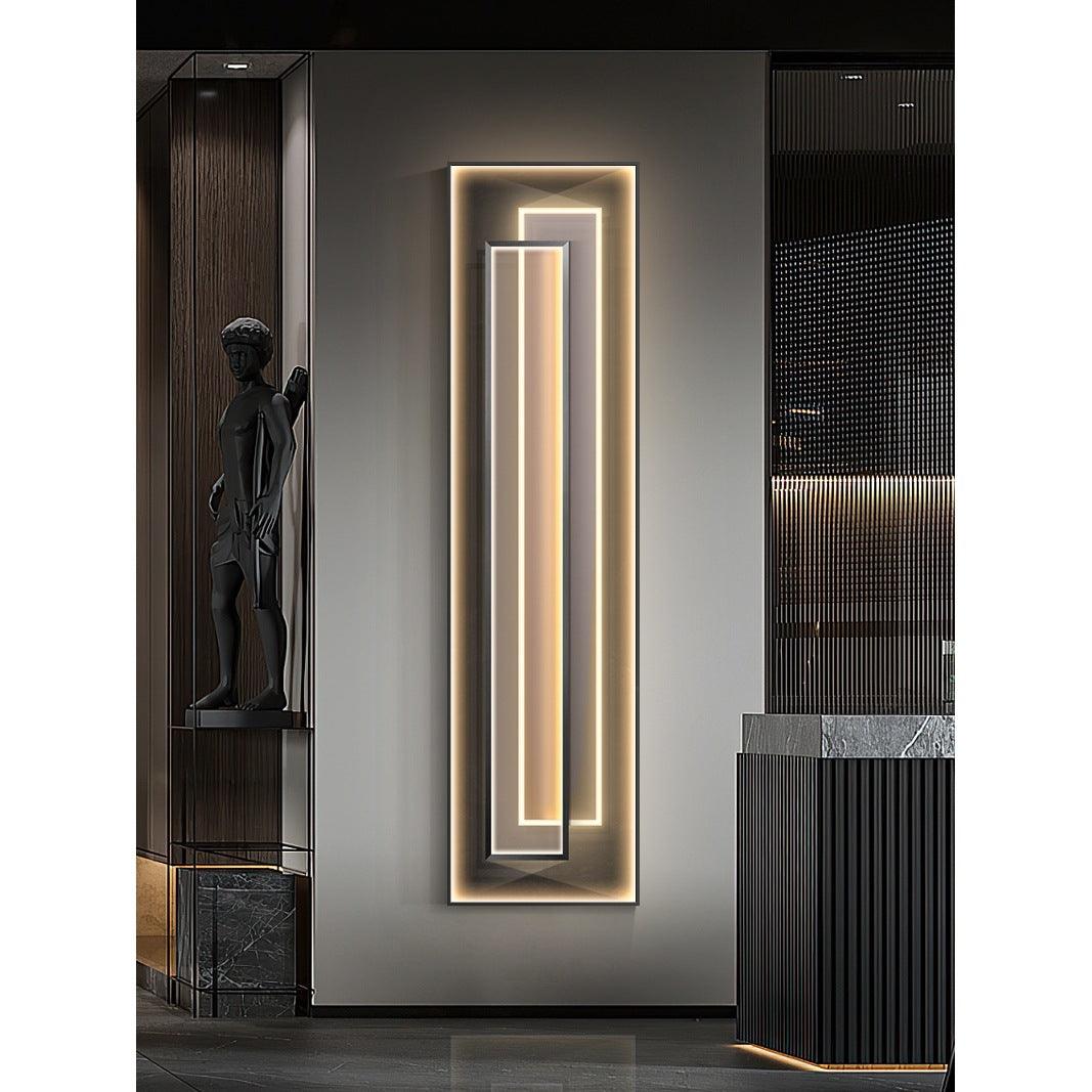 Elevate Your Space with Modern Luxury – LED Lamp Crystal Hanging Painting - In home decor